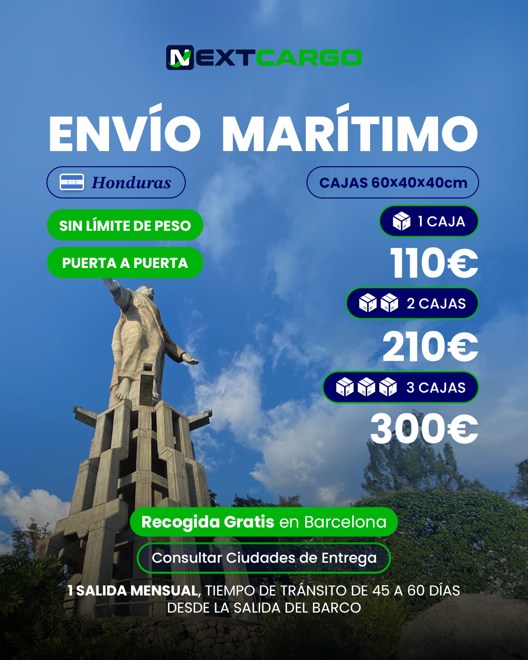 Envíos Marítimos a Honduras y Nicaragua