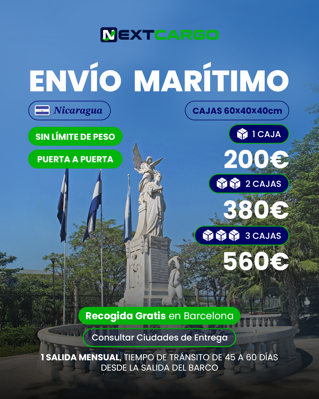 Envíos Marítimos a Honduras y Nicaragua