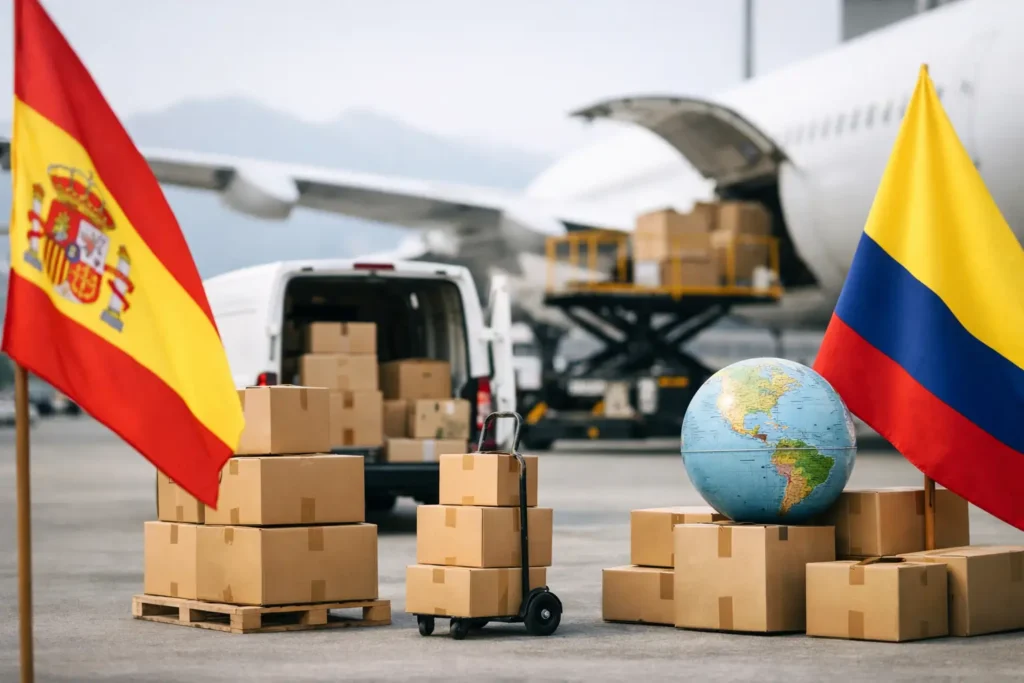 Cuánto cuesta enviar cajas a Colombia desde España