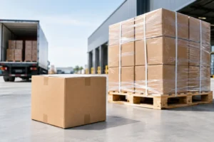 Caja o palé para carga comercial